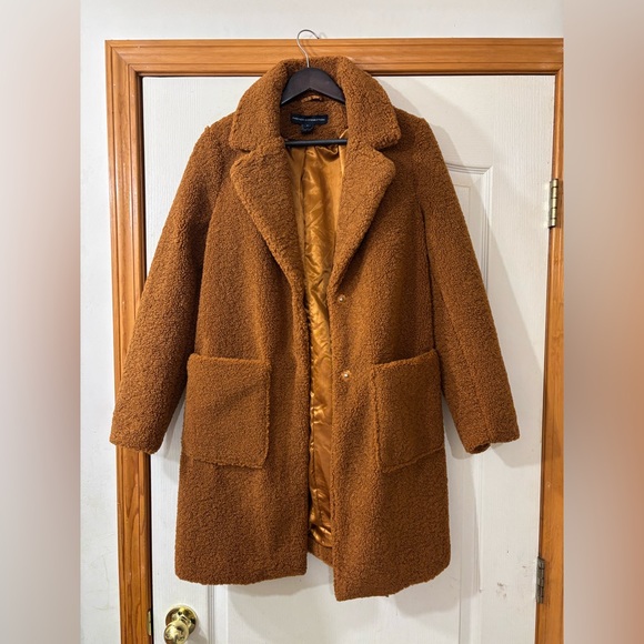 French Connection Jackets & Blazers - French Connection Brown Teddy Coat